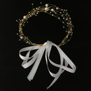 Elegant Lady Girls Handmade Beads Pearls Ribbon Headband Hair Accessories