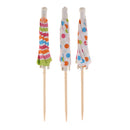 Pack of 100pcs Colorful Umbrella Parasol Cocktail Party Food Picks Tableware