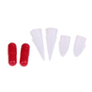 6pcs/Set Halloween Zombie Vampire Fang Tooth Cap Blood Tube Party Costume