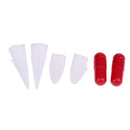 6pcs/Set Halloween Zombie Vampire Fang Tooth Cap Blood Tube Party Costume