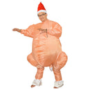 Inflatable Roast Turkey Costume Blow Up Suit Xmas Thanksgiving Fancy Dress
