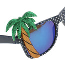 Hawaiian Tropical Coconut Tree Parrot Party Glasses Fancy Dress Accessory