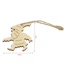 10pcs Christmas Wood Hanging Christmas Tree Embellishments Gift Tags