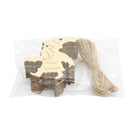 10pcs Christmas Wood Hanging Christmas Tree Embellishments Gift Tags
