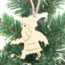 10pcs Christmas Wood Hanging Christmas Tree Embellishments Gift Tags