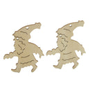 10pcs Christmas Wood Hanging Christmas Tree Embellishments Gift Tags