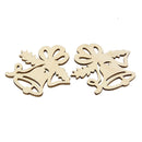 10pcs Christmas Wood Hanging Christmas Tree Embellishments Gift Tags Jingle bell