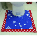 3/set Christmas Toilet Seat Lid Cover & Water Tank Cover & Rug Bathroom Ornaments