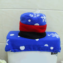 3/set Christmas Toilet Seat Lid Cover & Water Tank Cover & Rug Bathroom Ornaments