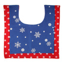 3/set Christmas Toilet Seat Lid Cover & Water Tank Cover & Rug Bathroom Ornaments
