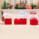 Christmas Plush Boots Shoes Candy Bag Santa Claus Tree Hanging DÃ©cor