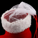Christmas Plush Boots Shoes Candy Bag Santa Claus Tree Hanging DÃ©cor