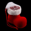 Christmas Plush Boots Shoes Candy Bag Santa Claus Tree Hanging DÃ©cor