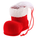 Christmas Plush Boots Shoes Candy Bag Santa Claus Tree Hanging DÃ©cor