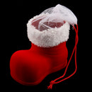 Christmas Plush Boots Shoes Candy Bag Santa Claus Tree Hanging DÃ©cor