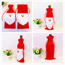 Santa Claus Wine Bottle Cover Wedding Xmas Birthday Party Gift Wrapper Bag