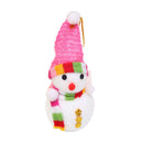 1pcs Random Color Lovely Tinsel Christmas Hanging Snowman Doll Xmas Ornament