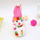 1pcs Random Color Lovely Tinsel Christmas Hanging Snowman Doll Xmas Ornament