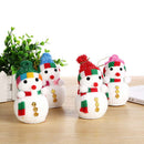 1pcs Random Color Lovely Tinsel Christmas Hanging Snowman Doll Xmas Ornament
