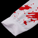 Halloween Carnival Bloody Hand Print Stain Thigh High Stockings Hold Up Suit Fancy Dress