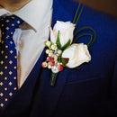 Rose Flower Boutonniere Corsage Flower Bride Groom Wedding Accessories