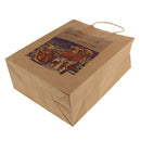 12pcs Christmas Kraft Paper Gift Bags Handle Party Bags Christmas Favors