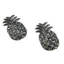 Vintage Novelty Tropical Fruit Summer Earrings Diamante Crystal Cute Hawaii Party Luau Ear Stud Women Ladies Earrings