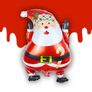 Large Santa Claus Aluminum Foil Balloon Christmas Party Decoration 63 X 46cm