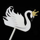 5x White Swan Cake Picks Wedding Cake Topper Wedding Anniversary Cake DÃ©cor