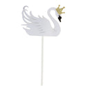 5x White Swan Cake Picks Wedding Cake Topper Wedding Anniversary Cake DÃ©cor
