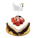 5x White Swan Cake Picks Wedding Cake Topper Wedding Anniversary Cake DÃ©cor