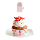 5 Pieces Lovely Gloves Snowflake Cupcake Topper Food Picks Christmas Kids Birthday Party Cake Decoration