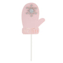 5 Pieces Lovely Gloves Snowflake Cupcake Topper Food Picks Christmas Kids Birthday Party Cake Decoration