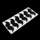 9 Sheets Black Funny Mustache Decal Stickers Craft Art Vinyl DIY Making