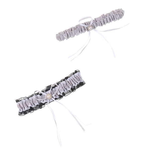1 Set Lace Bridal Garter Wedding Lace Trim Garter For Wedding Prom Decor