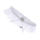 Wedding Garter Bride Pearl Ribbon Leg Ring Throwaway Toss Wedding Prom