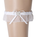 Wedding Garter Bride Pearl Ribbon Leg Ring Throwaway Toss Wedding Prom
