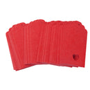 100pcs Vintage Red Heart Hanging Tags Christmas Wedding Celebration Party Paper Gift Name Price Labels Greeting Cards Tag Crafts