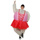 Inflatable Ballerina Fancy Dress Adult Costume Suit Unisex Outfit Air Suits