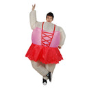 Inflatable Ballerina Fancy Dress Adult Costume Suit Unisex Outfit Air Suits