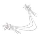 Elegant Lady Girls Rhinestones Flower Forehead Chain Hair Comb Headpieces