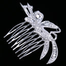 Bridal Hiar Comb Wedding Hair Clips Butterfly Crystal Comb Wedding Hair Accessories