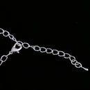 Fashion Women Ladies Silver Rhinestone Multilayer Necklace Tassel Bib Necklace Choker Statement Wedding Party Jewelry