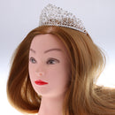 Fashion Wedding Party Crown Silver Diamante Crystal Tiara Baroque Headband Women Ladies Headpiece Hair Accessories