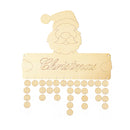 Christmas Santa Claus Celebration Planner Board Wood Reminder Hanging Plaque