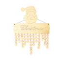 Christmas Santa Claus Celebration Planner Board Wood Reminder Hanging Plaque