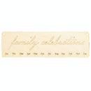 Family Celebration Birthday Planner Board Wood Sign Reminder Hanging Plaque
