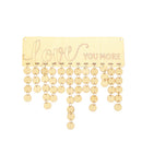 Love you More Birthday Planner Board Wood Sign Reminder Hanging Plaque Gifts