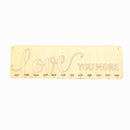 Love you More Birthday Planner Board Wood Sign Reminder Hanging Plaque Gifts