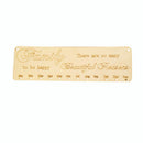 Family To Be Happy Birthday Planner Board Wood Sign Reminder Hanging Plaque